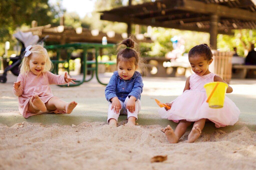 Children playing in a sandpit